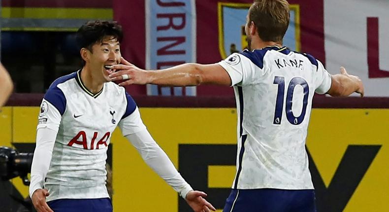 Son Heung-Min (L) and Harry Kane have linked up to devastating effect for Tottenham this season