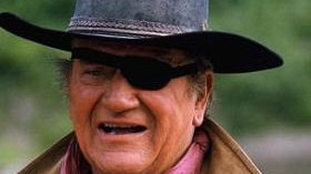 John Wayne w westernie "True Grit". Za tę rolę otrzymał Oscara 