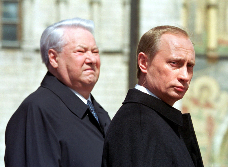 Borys Jelcyn i Władimir Putin, 2000 r.