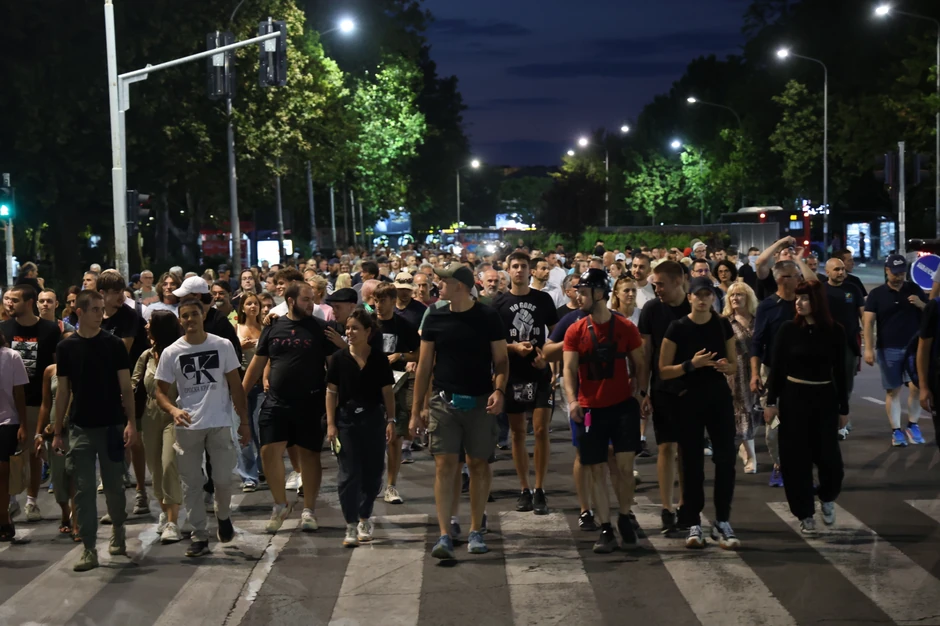 Protest blokada Novi Beograd
