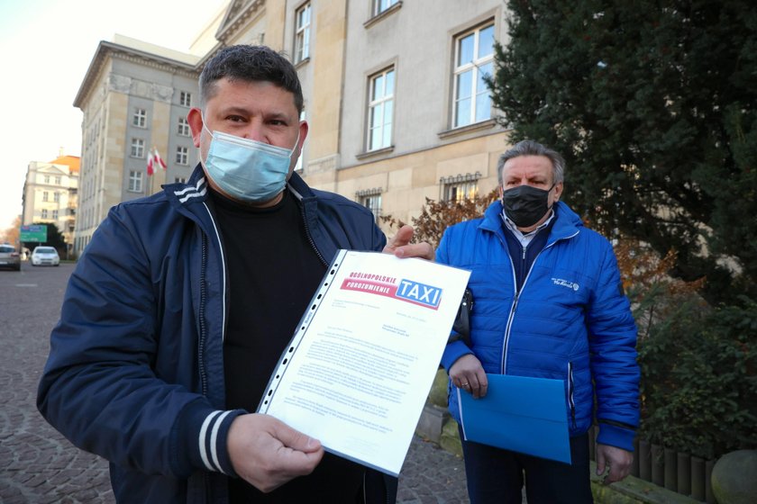 Protest taksówkarzy w największych miastach Polski