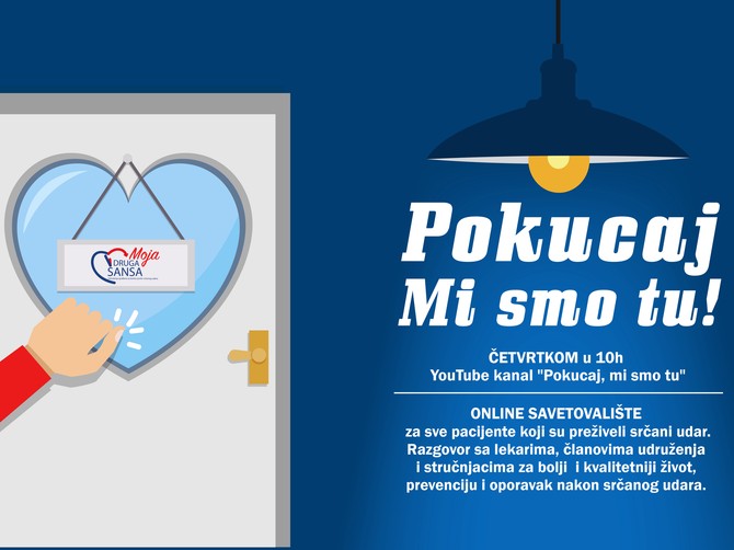 POKUCAJ, MI SMO TU - onlajn savetovalište za sve pacijente sa kardiološkim problemima 