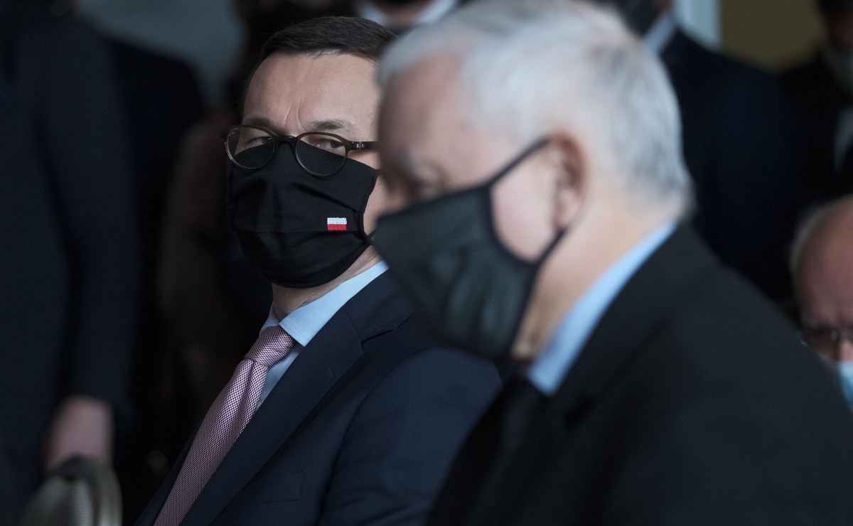 Mateusz Morawiecki i Jarosław Kaczyński