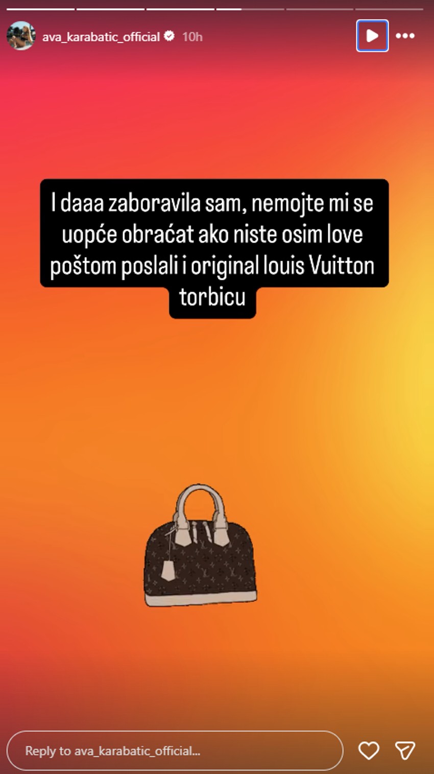 Ava Karabatić traži novac i poklone