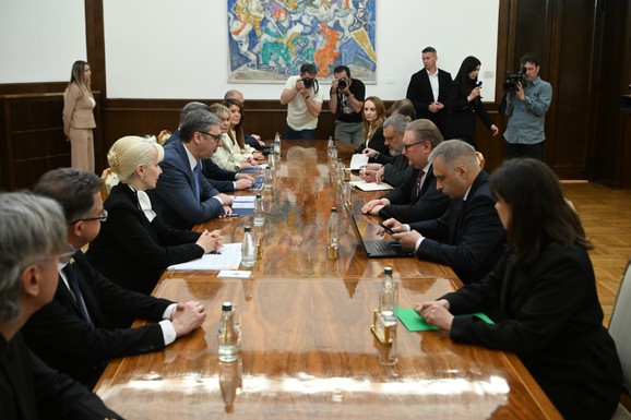 Vučić se sastao sa ukrajinskom delegacijom koju predvodi potpredsednik vlade Taras Kačka