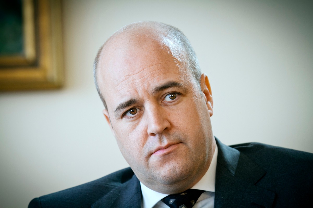 Fredrik Reinfeldt, premier Szwecji.