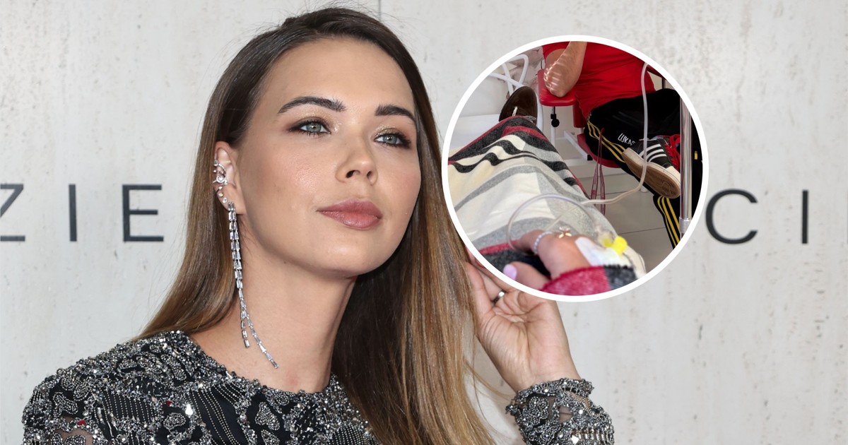 Sandra Kubicka w szpitalu