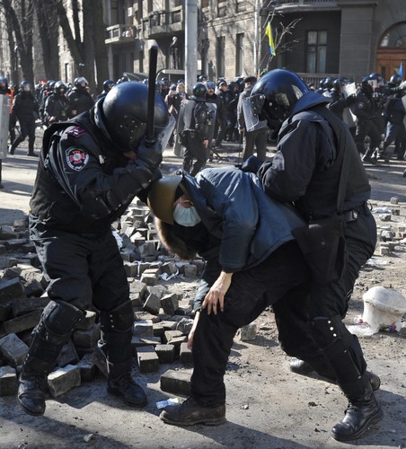 Starcia na Majdanie w Kijowie