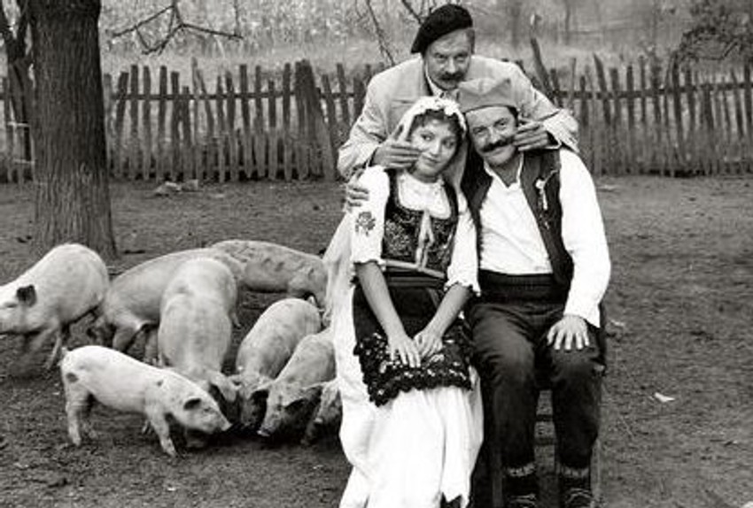 Mića Tomić, Mirjana Karanović i Marko Nikolić u filmu "Petrijin venac"