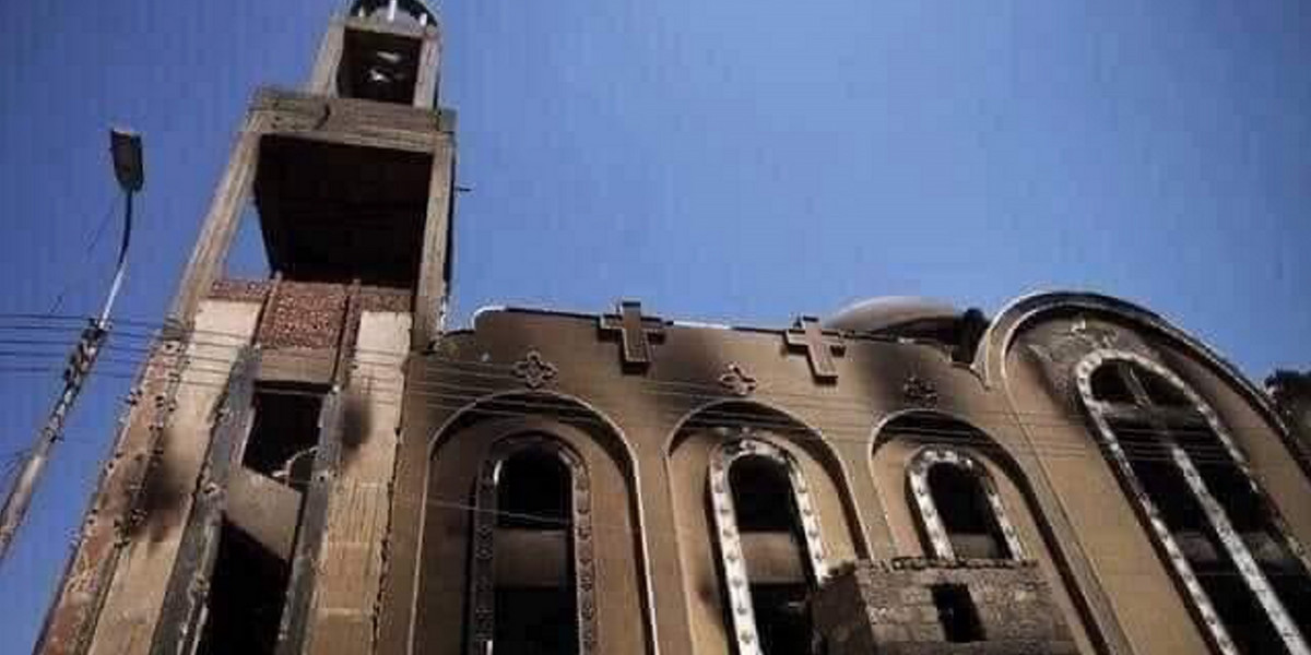 Egipt. Pożar kościoła w Kairze. Zginęło kilkadziesiąt osób. 