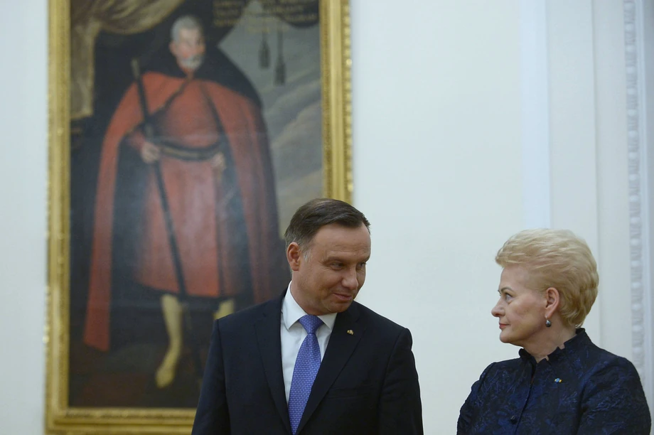 Prezydent Dalia Grybauskaitė i Andrzej Duda podczas dwudniowej wizyty prezydent Litwy w Warszawie. 