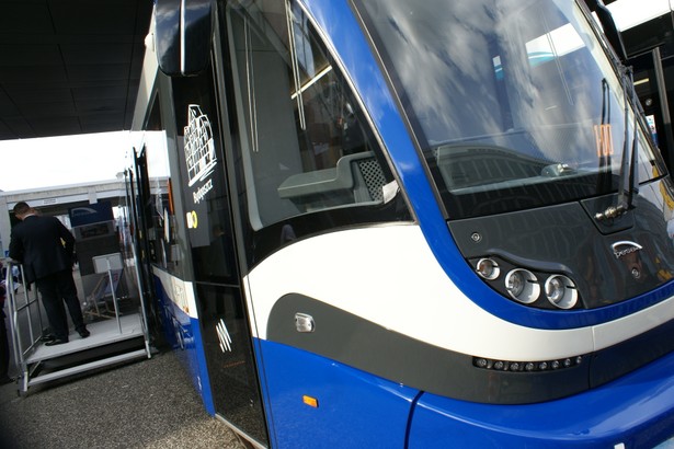 Tramwaj Krakowiak, Pesa w czasie targów kolejowych Innotrans w Berlinie. Fot. Konrad Majszyk