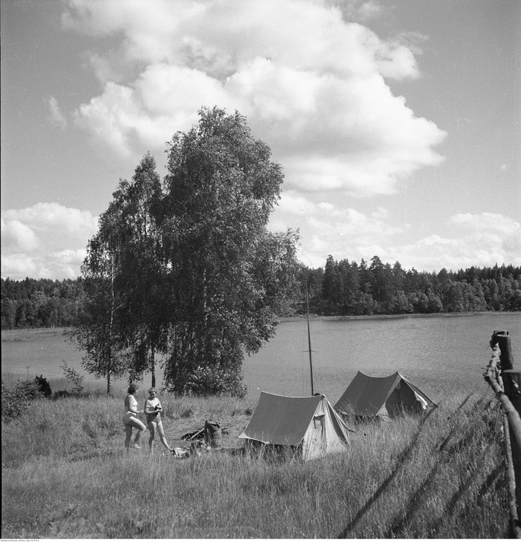 Wypoczynek na Mazurach, 1958 r.
