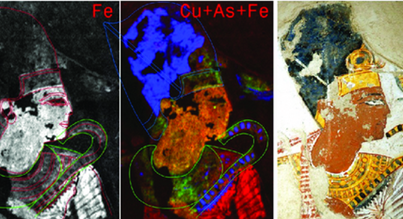 XRF study of the painting of Ramesses II Martinez et al, 2023, PLOS ONE, CC BY-SA