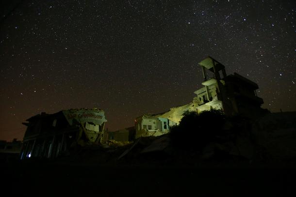 The Wider Image: Starry nights and empty streets in Syria