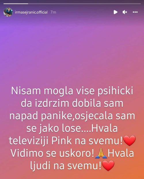 Irma Sejranić (Foto: Instagram/irmasejranic.official)