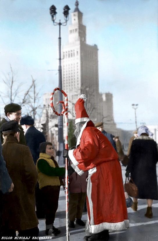 Święty Mikołaj w PRL-u. Warszawa, ok. 1973 r.