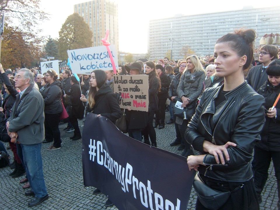 Katowice, czarny protest fot. P.Pawlik