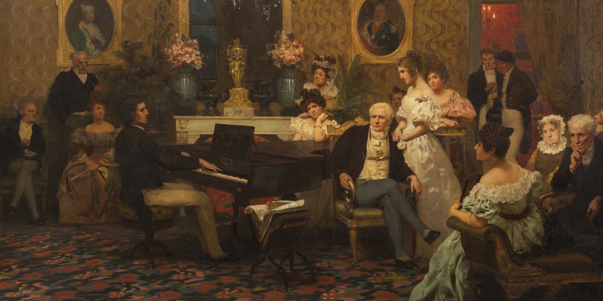 „Chopin w salonie księcia Antoniego Radziwiłła w roku 1829”