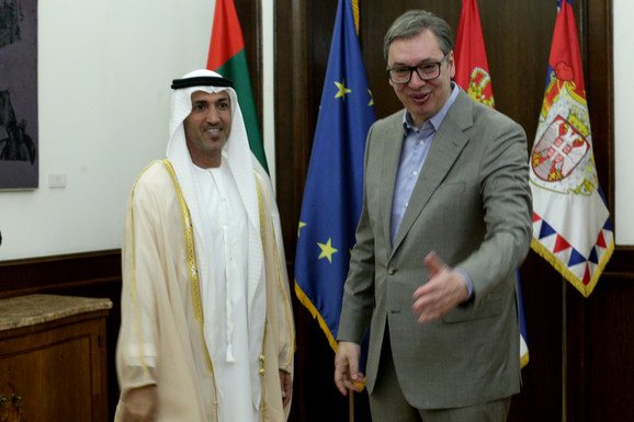 Vučić sa ministrom iz Ujedinjenih Arapskih Emirata o situaciji na KiM, vojnoj saradnji i geopolitici (FOTO)