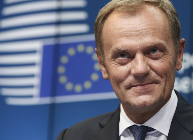 Donald Tusk w Brukseli. Fot. EPA/OLIVIER HOSLET