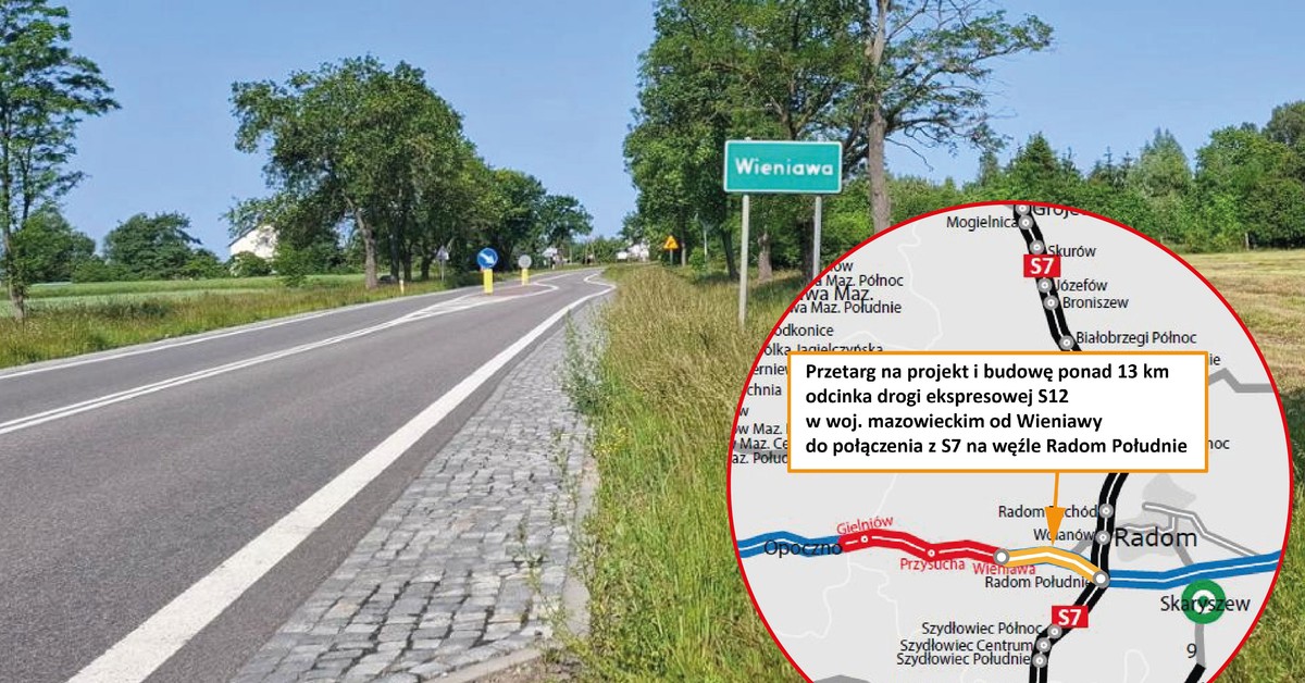 Budowa S12 na Mazowszu. GDDKiA ogłasza przetarg na kolejny odcinek trasy [MAPA]