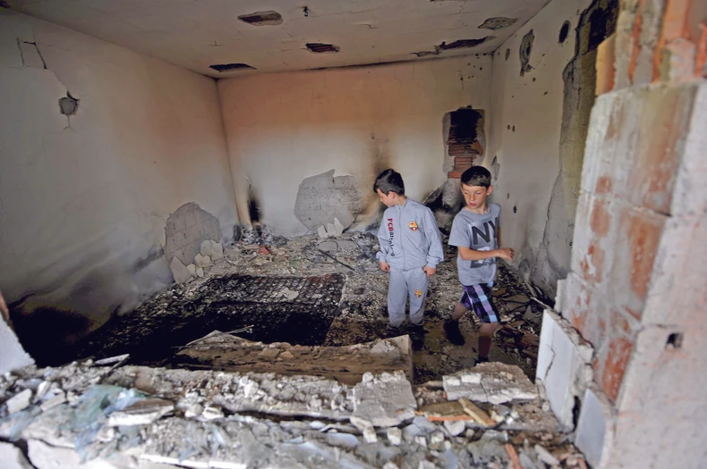 Uništena kuća posle napada u Kumanovu