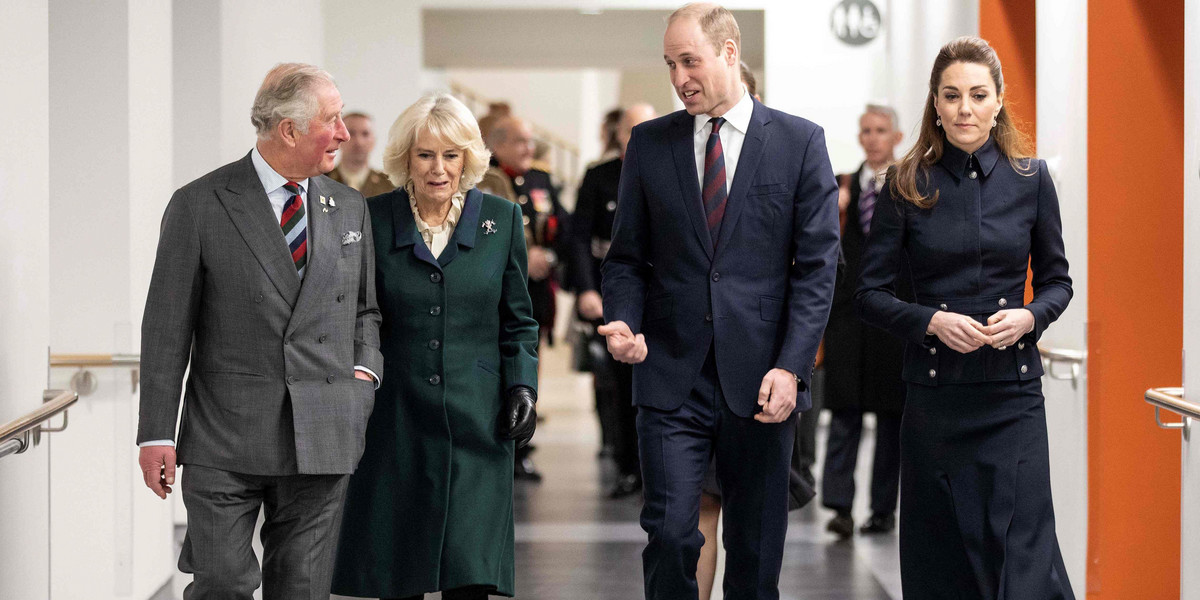 Karol III, Camilla, William i Kate