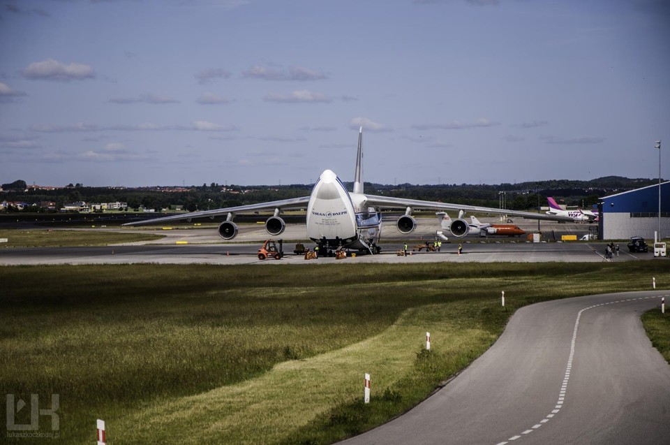 AN-124 Rusłan zawitał dzisiaj do Gdańska