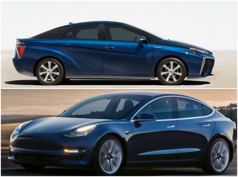 Tesla 3 kontra Toyota Mirai