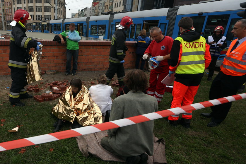 Wypadek tramwajów na pl. Dominikańskim we Wrocławiu