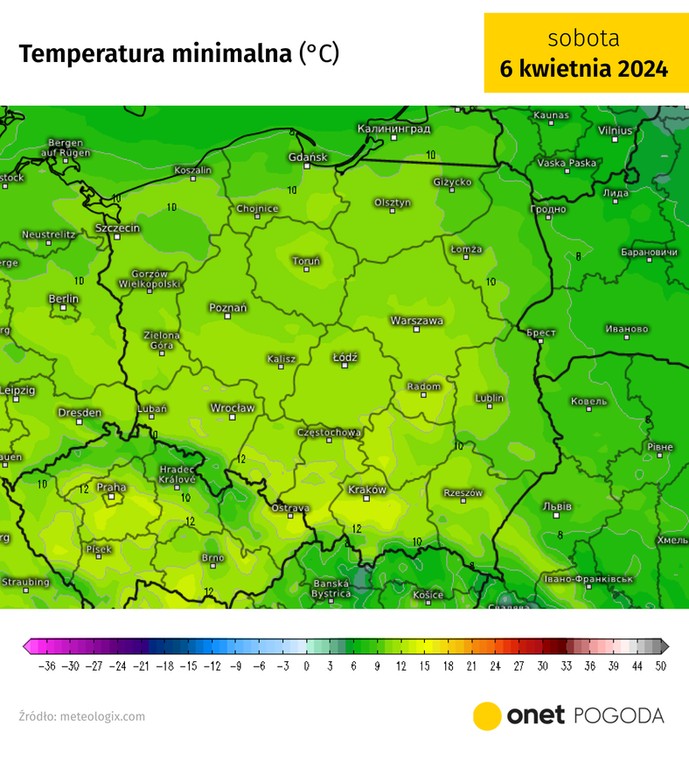 Noc będzie bardzo ciepła, jak na kwiecień