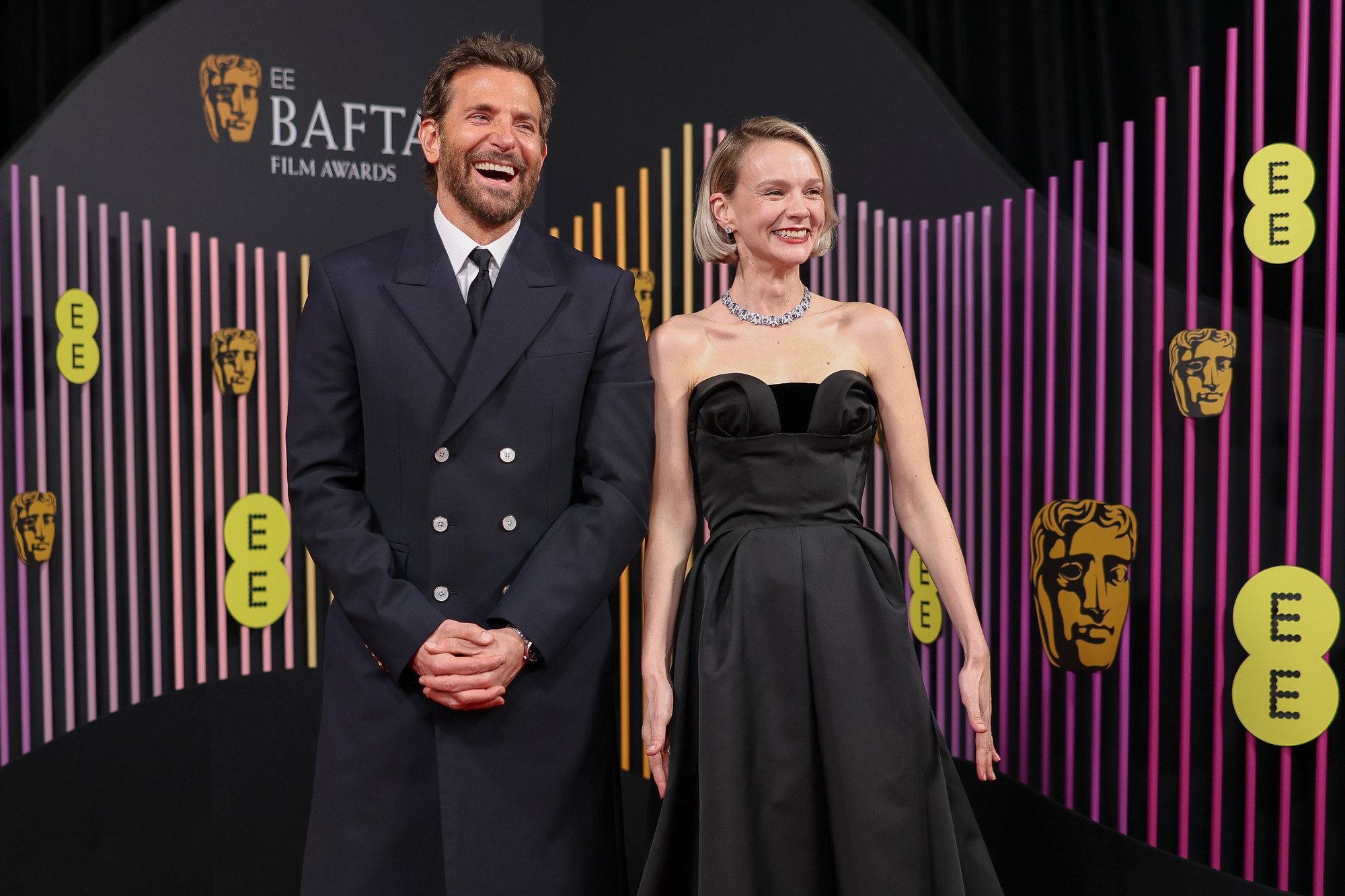 Odovzdávanie cien BAFTA - Carey Mulligan, Bradley Cooper.