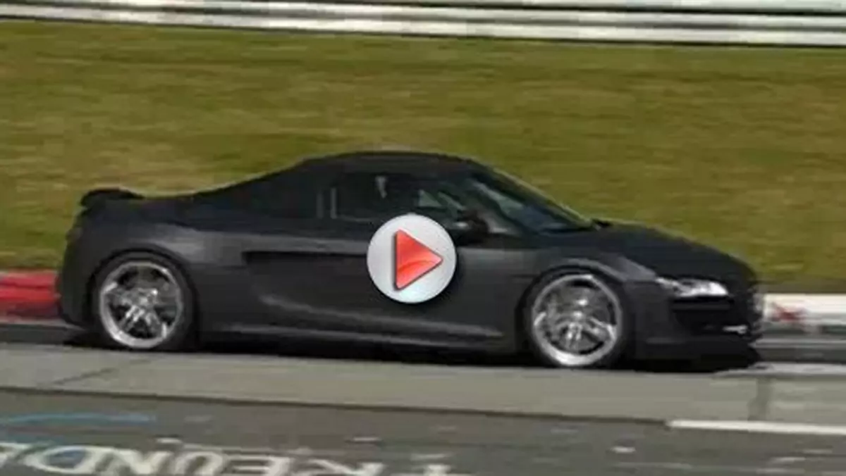 Audi R8 - Szpiegowski film z testów na torze Nurburgring (wideo)