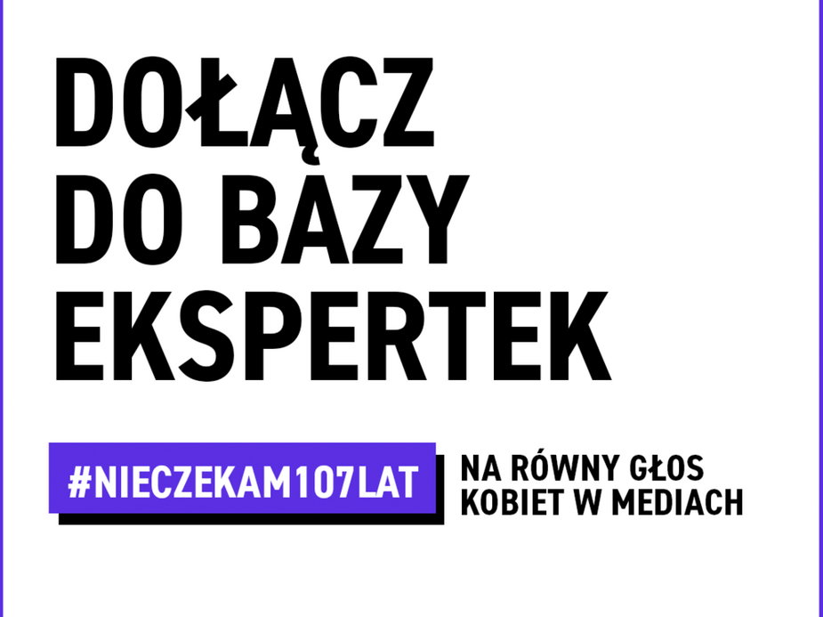 Zapisać się do Bazy ekspertek można wchodząc na stronę nieczekam107lat.pl i następnie zakładając swój profil