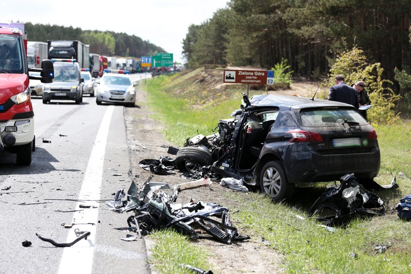 Śmiertelny wypadek na S3 pod Zieloną Górą