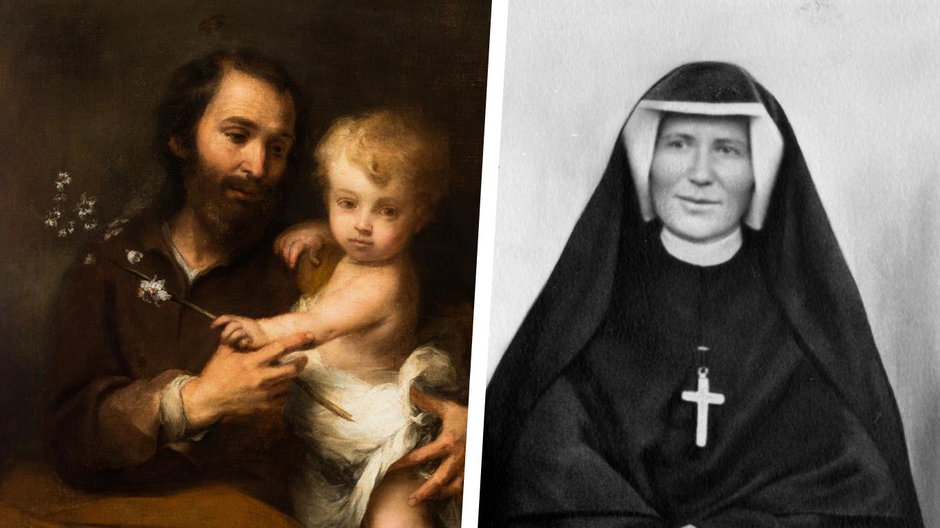 siostra Faustyna i święty Józef