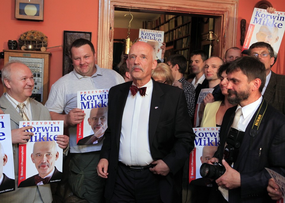 WARSZAWA WYBORY PREZYDENCKIE SZTAB WYBORCZY KORWIN-MIKKE