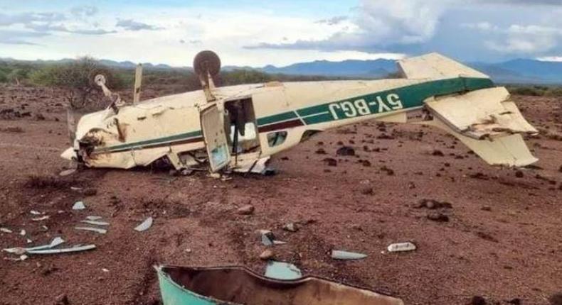 The light aircraft in which David Rudisha was travelling in when it crash-landed on December 10,2022