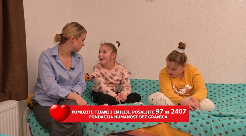 Tijana i Emilija, emisija "Srce za decu"