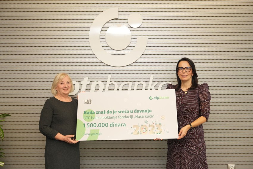 Anica Spasov (Udruženje Naša kuća) i Marija Popović (OTP banka)