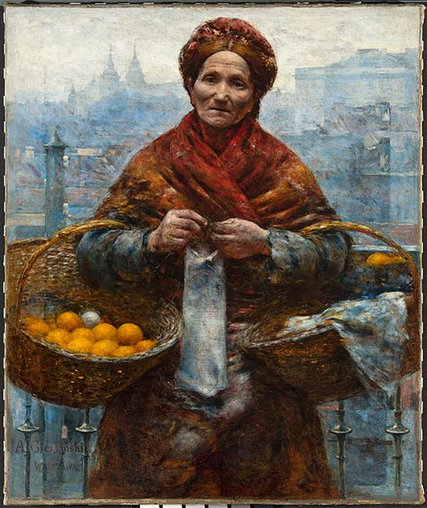 Aleksander Gierymski "Żydówka z pomarańczami" (ok. 1880-1881) - odnaleziony obraz skradziony podczas działań wojennych.