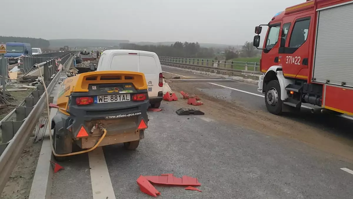 Wypadek śmiertelny na remontowanym odcinku drogi S3