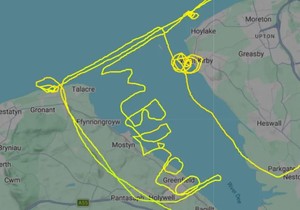Pilot ispisao poruku u vazduhu