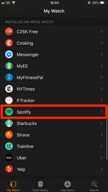 How to play music from Spotify on your Apple Watch, through the Watch app