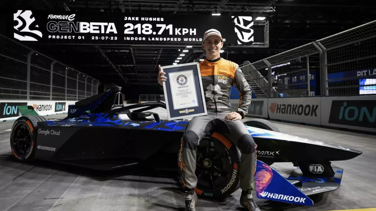 Kierowca Formuły E z nowym Rekordem Guinnessa