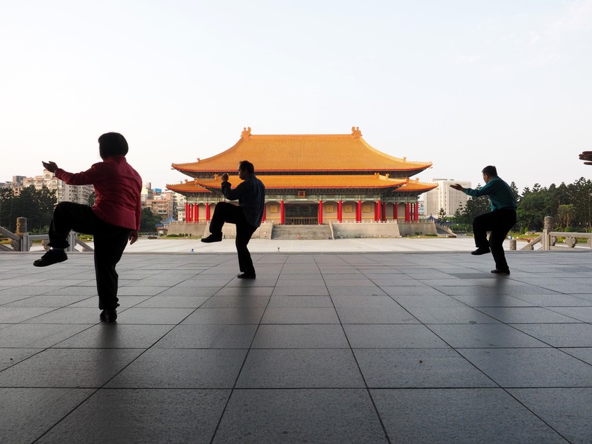 Vežbanje borilačkih veština na Tajvanu
