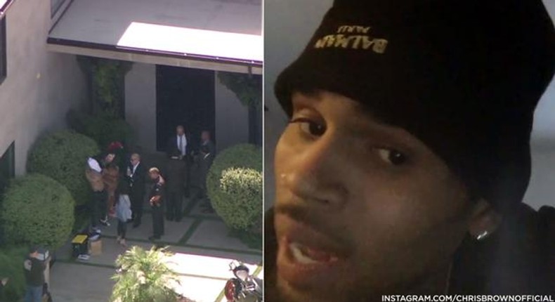 Chris Brown arrested for pulling a gun