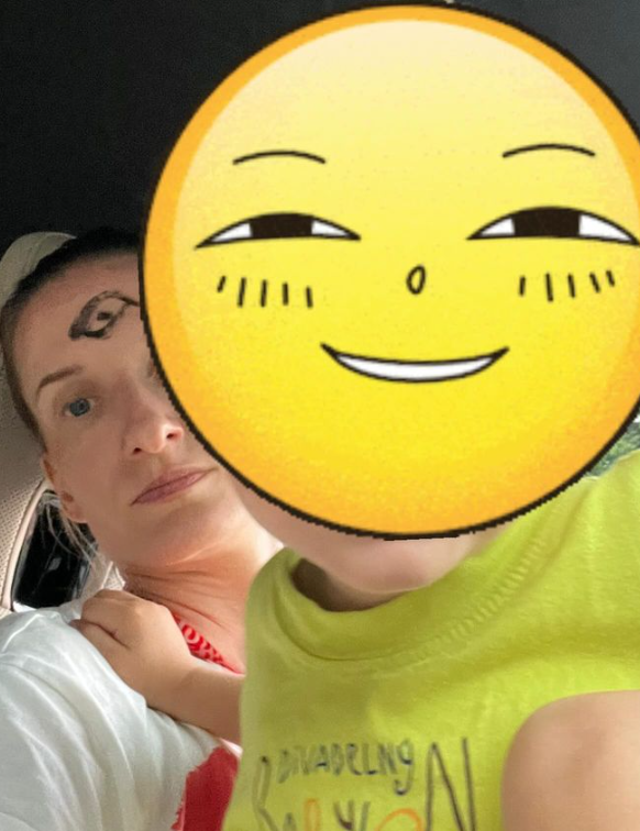 Adela so synčekom Maxíkom po detskom tábore.