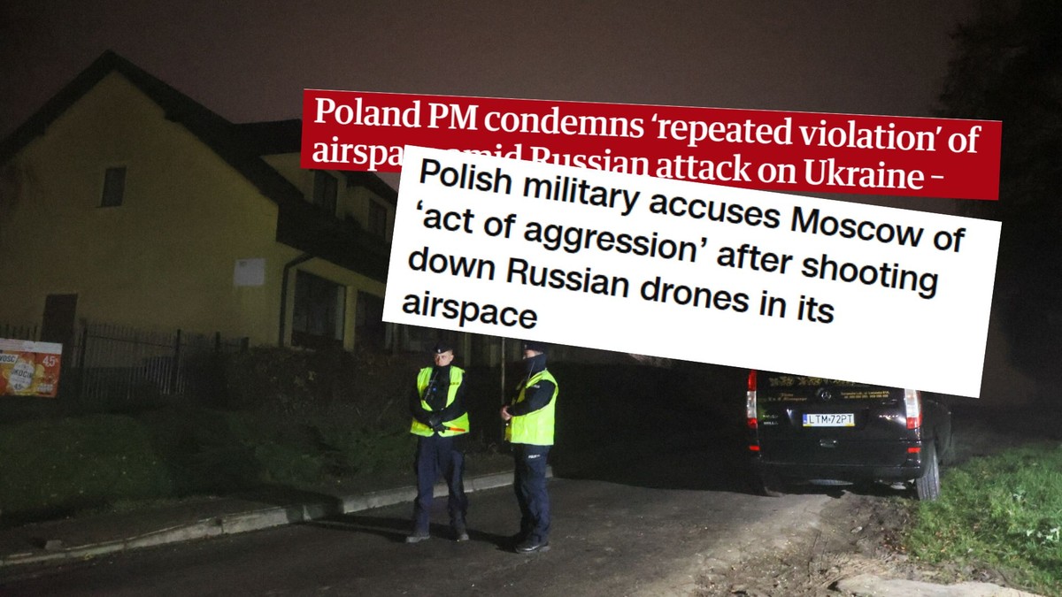 Nalot rosyjskich dronów. Światowe media piszą o Polsce